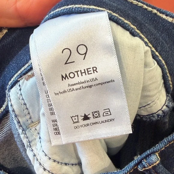 Mother 29 Dark Blue Jeans Hustler Ankle NWT - Picture 6 of 8